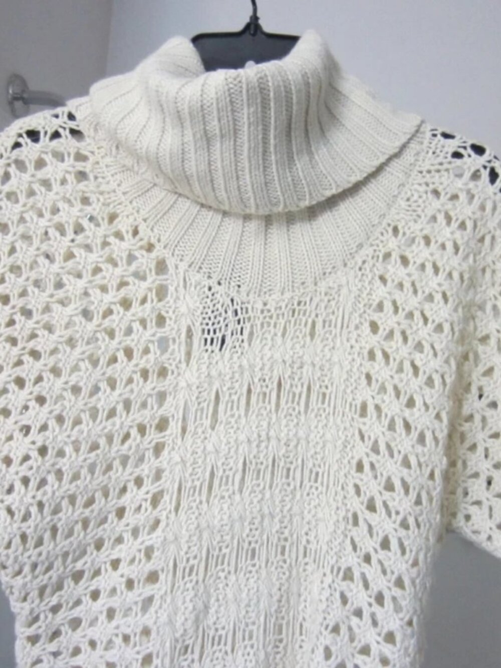 women's short sleeved sweater Miss Me Size S beige color - Picture 2 of 6